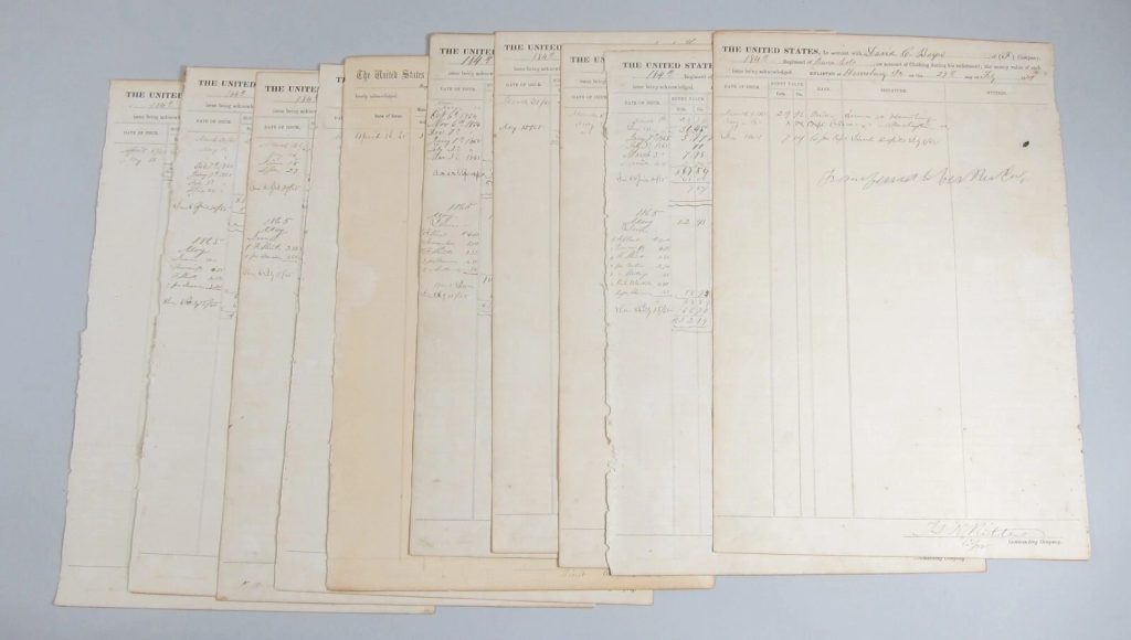 I found this on eBay just today while writing this article. Cut out pages from a Pennsylvania clothing ledger. Did this seller cut them? Or did they find them already cut? What happened to the rest of the book? This is what happens when that context is ruined.