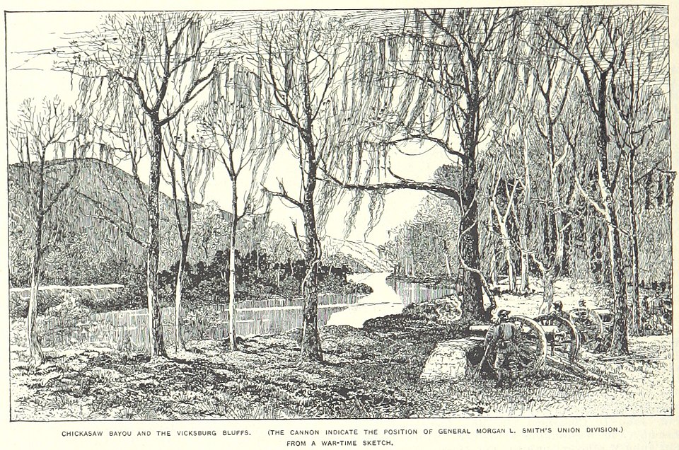 Sketch of Chickasaw Bayou via Wikimedia Commons.