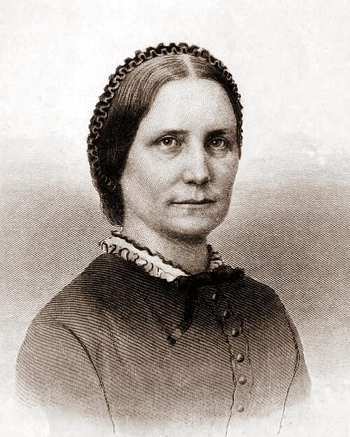Steel Engraving of Mrs. Mary Livermore from 1867.
