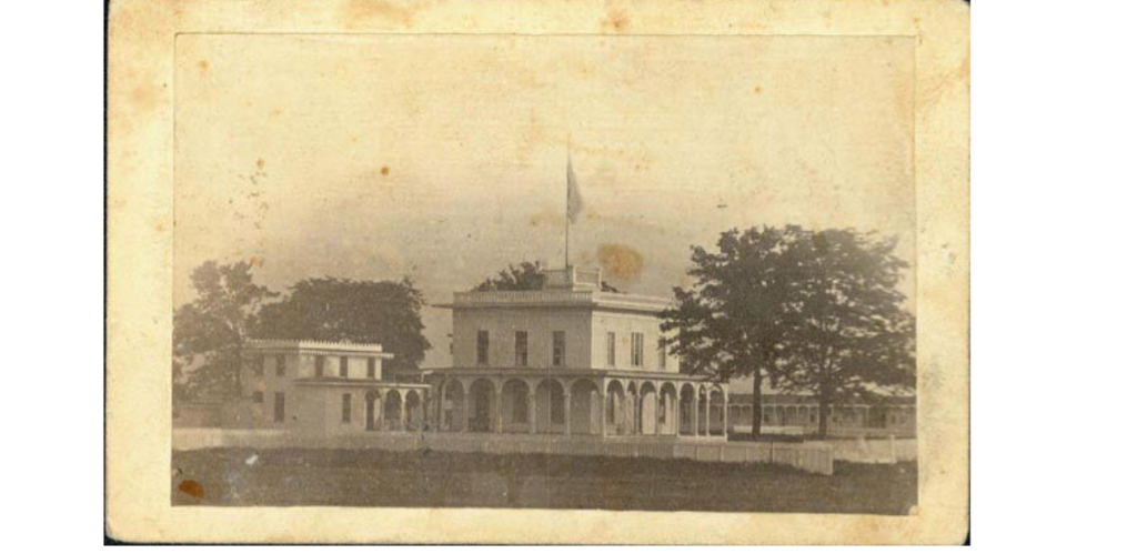 Photo of Benton Barracks, St. Louis, Missouri where David Patten and the 35th Illinois stayed in 1861.