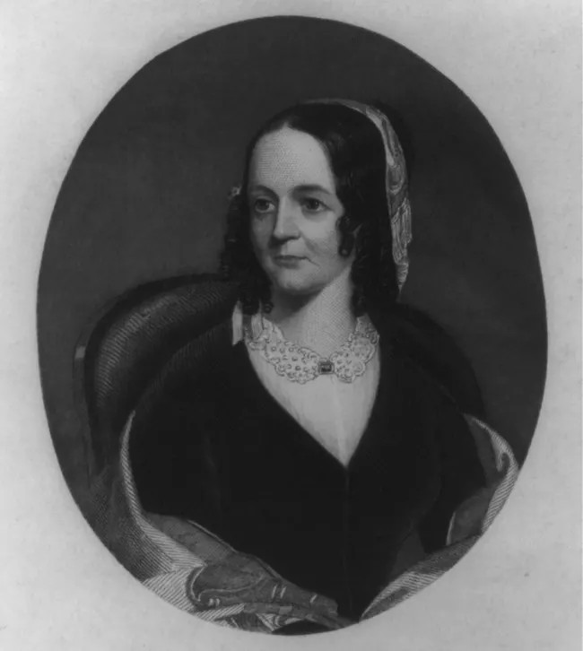 Portrait of Sarah Josepha Hale, a celebrated author and editor, and the driving force behind the creation of a national holiday for giving thanks for over 30 years.