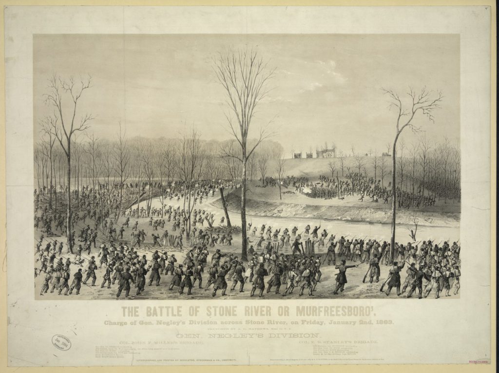 Illustration of the Battle of Stones River. The Battle of Stones River, also known as the Second Battle of Murfreesboro, was fought from December 31, 1862, to January 2, 1863, in Middle Tennessee, as the culmination of the Stones River Campaign in the Western Theater of the American Civil War.