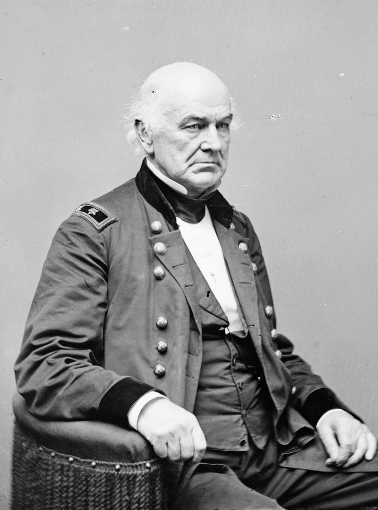 Portrait of Brigadier General Ethan Allen Hitchcock. He served as a faculty member at West Point at the time of the Eggnog Riot in 1826. https://app.researcharsenal.com/imageSingleView/1657