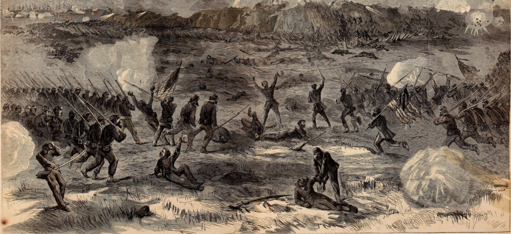 The Assault and Capture of Fort Fisher, January 19, 1865. Harper's Weekly, February 4, 1865. page 72.