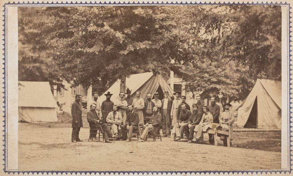 CDV of Medical Staff at Baton Rouge in 1863.