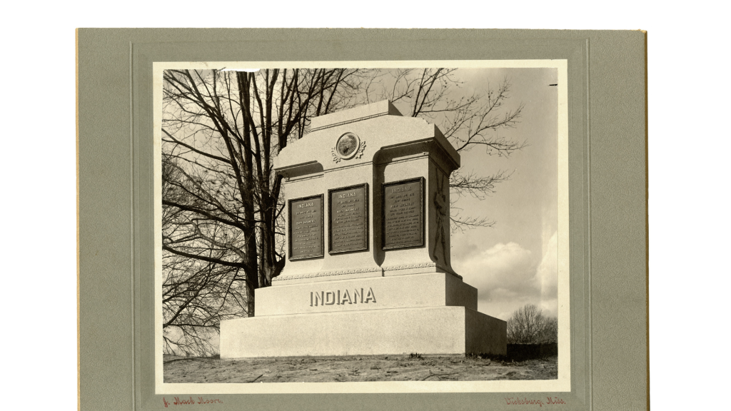 Monument to Indiana 49th, 54th and 69th Infantry Regiments at Vicksburg, Mississippi.